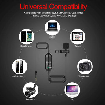 Lavalier Lapel Microphone ENEGON